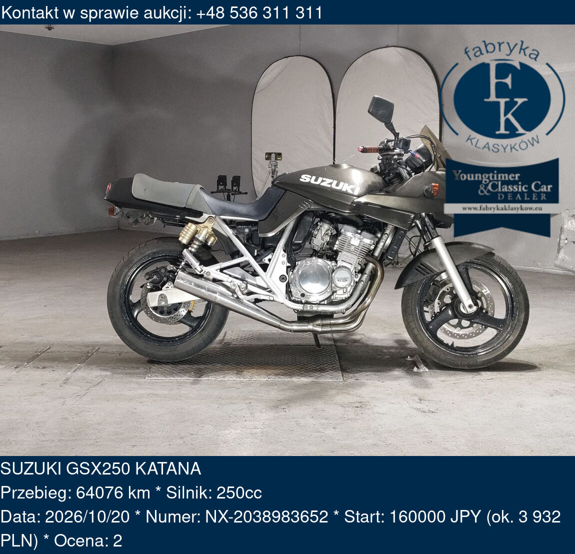 SUZUKI GSX250 KATANA  - zdjęcie 2