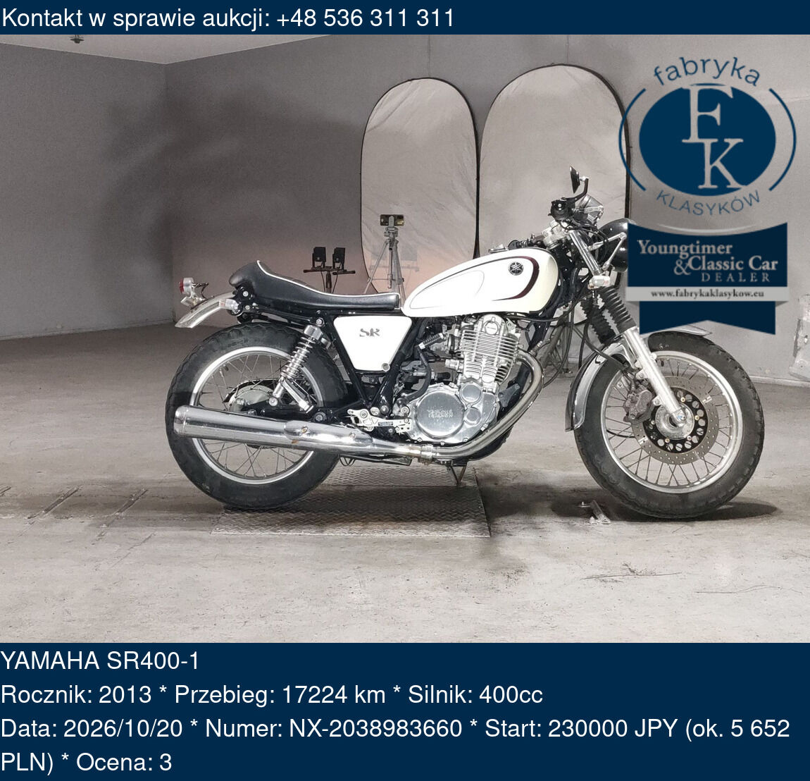 YAMAHA SR400-1 2013 - zdjęcie 2