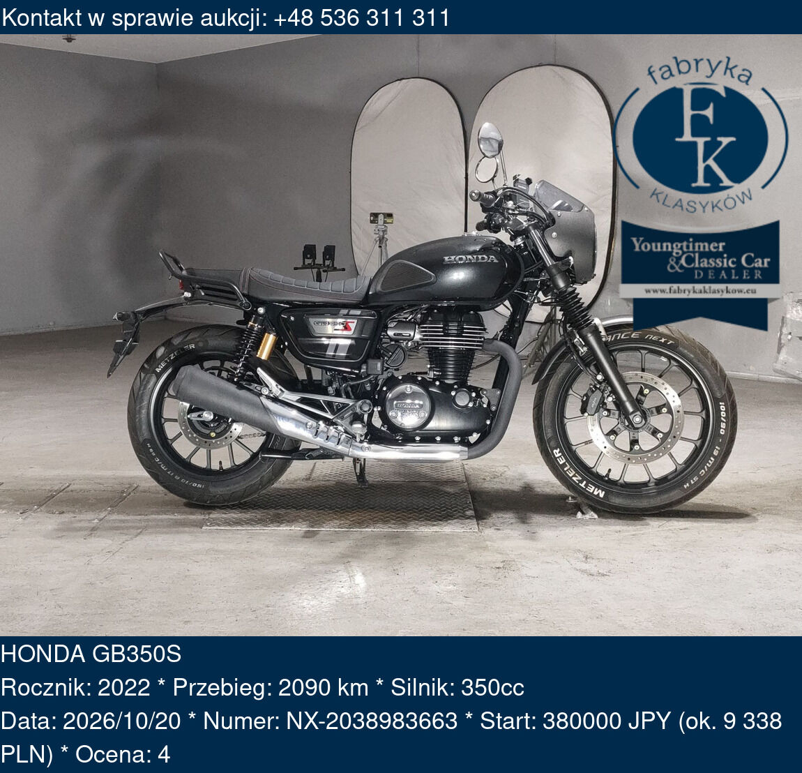 HONDA GB350S 2022 - zdjęcie 2