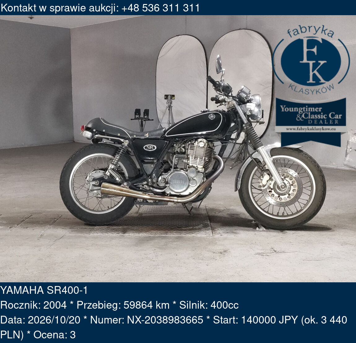 YAMAHA SR400-1 2004 - zdjęcie 2