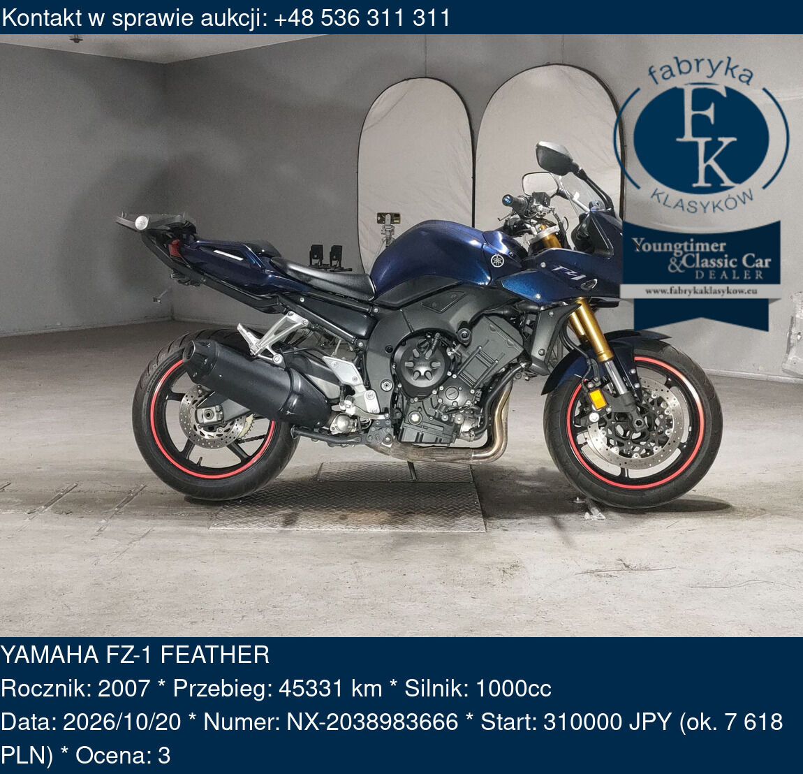 YAMAHA FZ-1 FEATHER 2007 - zdjęcie 2