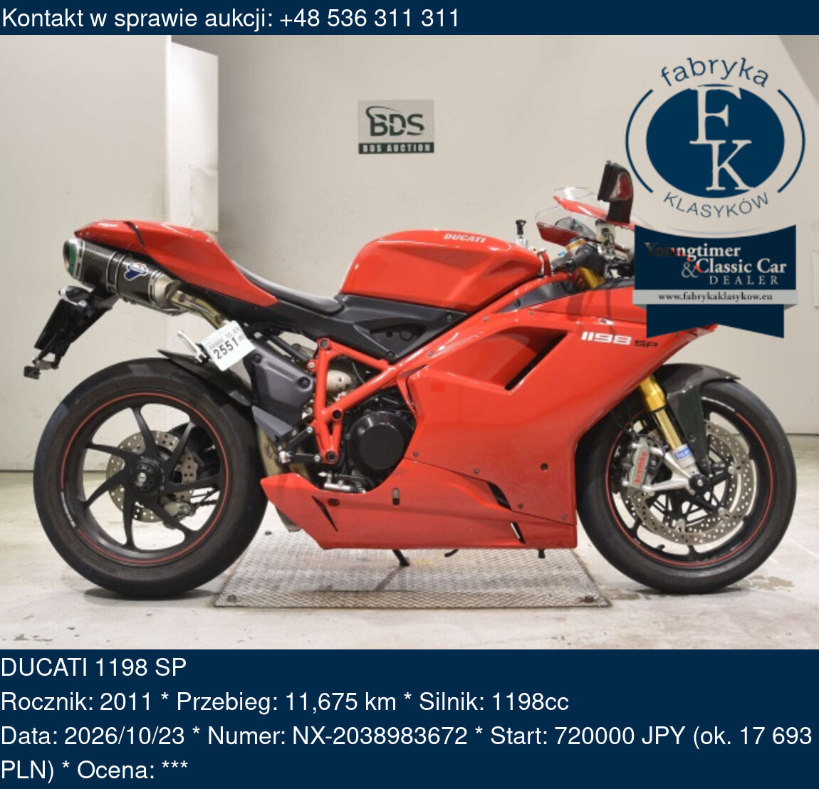 DUCATI 1198 SP 2011 - zdjęcie 2