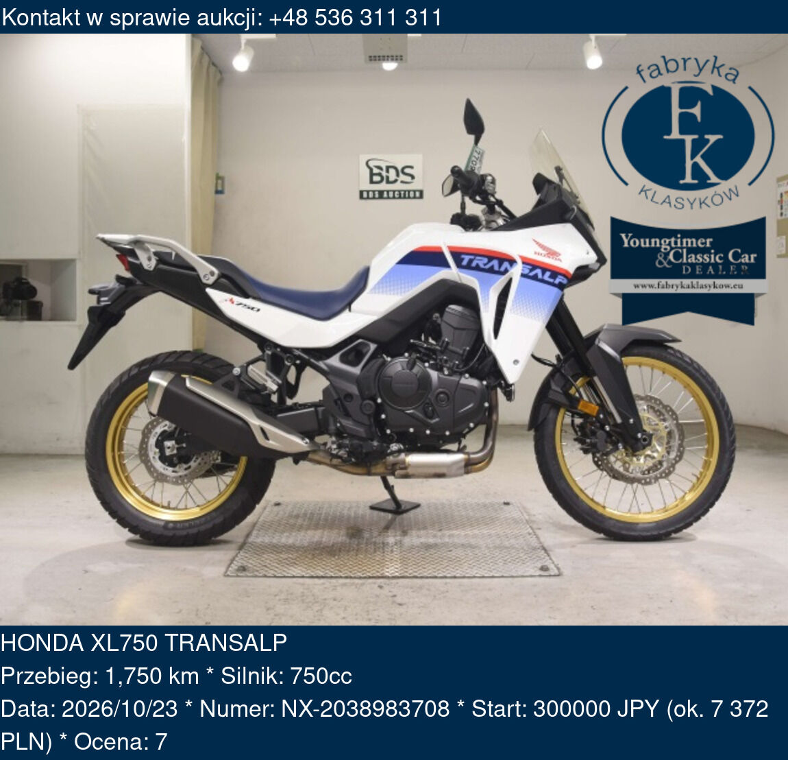 HONDA XL750 TRANSALP - zdjęcie 2