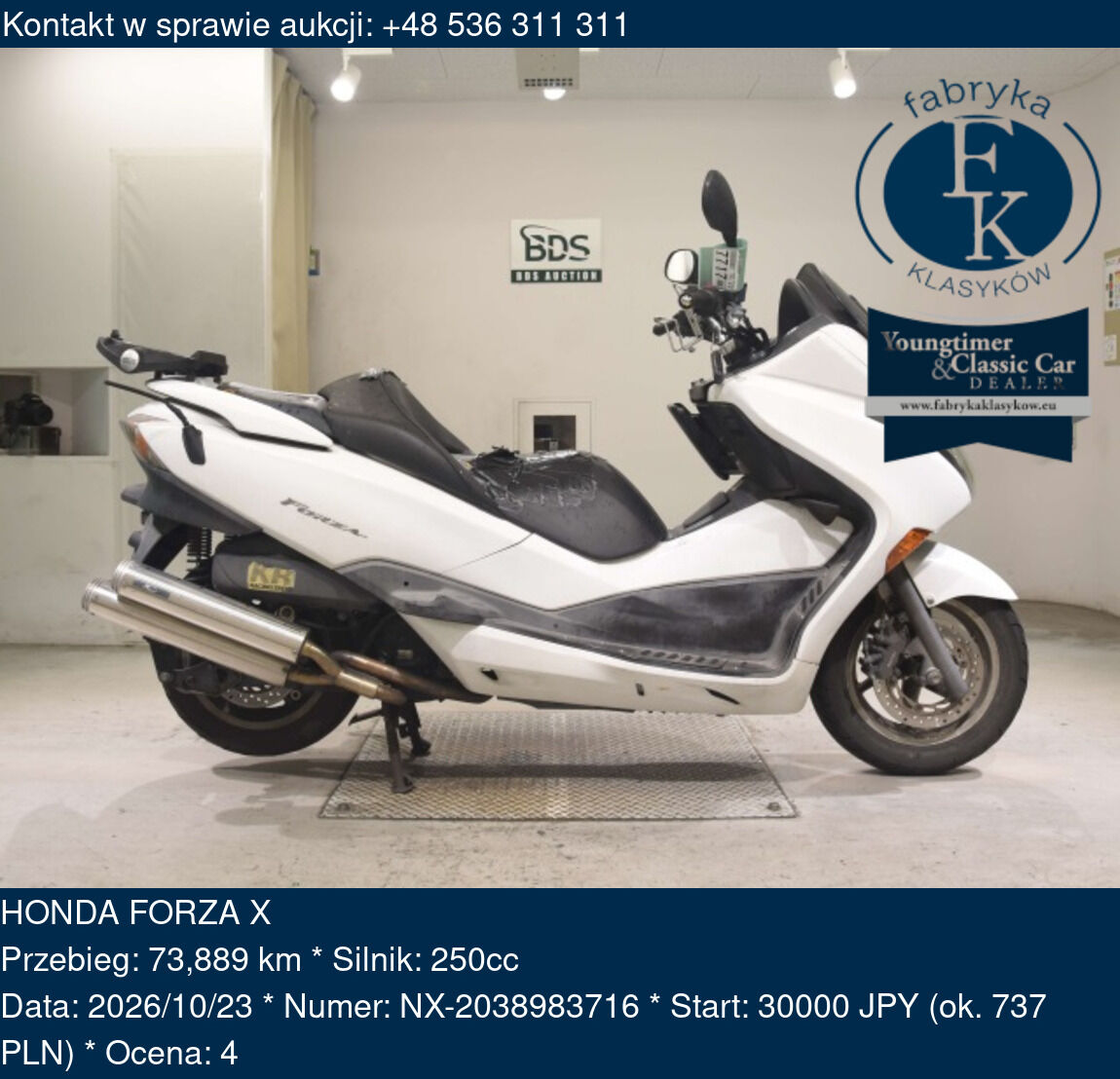 HONDA FORZA X  - zdjęcie 2