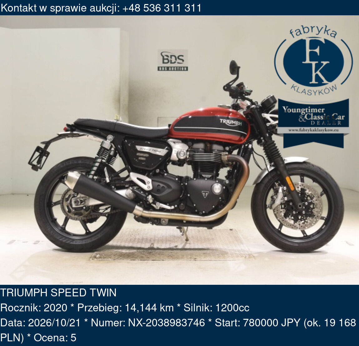 TRIUMPH SPEED TWIN 2020 - zdjęcie 2