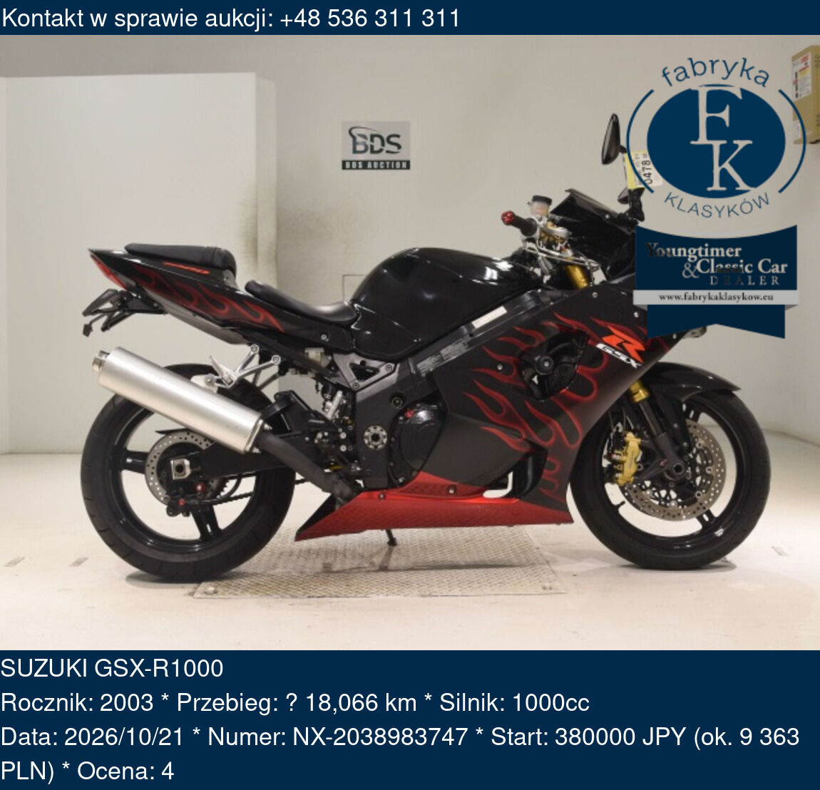 SUZUKI GSX-R1000 2003 - zdjęcie 2