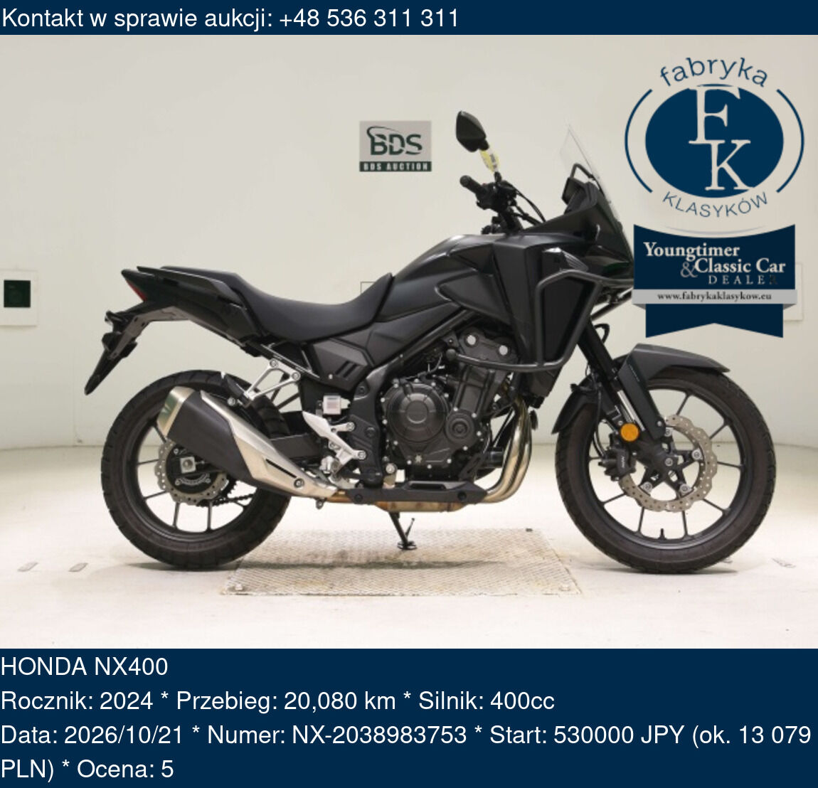 HONDA NX400 2024 - zdjęcie 2