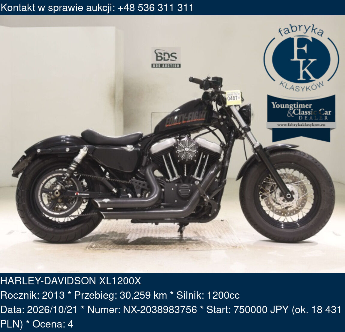 HARLEY-DAVIDSON XL1200X 2013 - zdjęcie 2