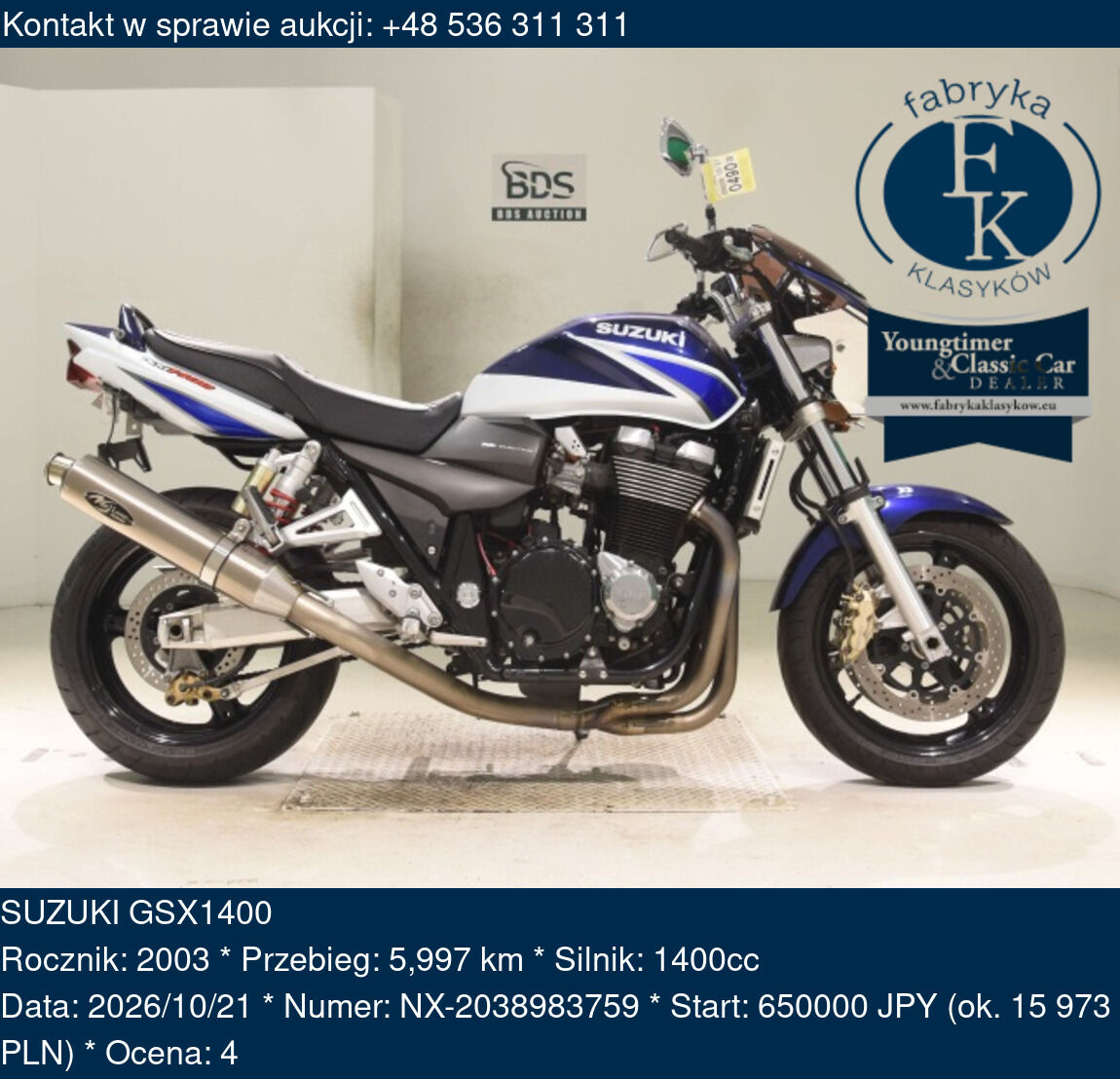SUZUKI GSX1400 2003 - zdjęcie 2