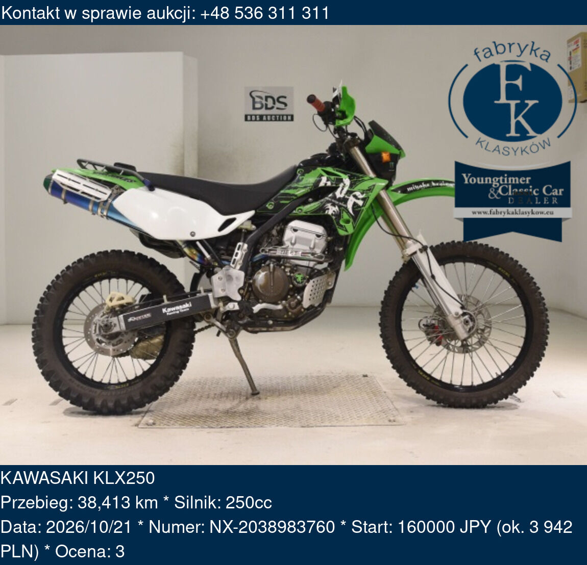 KAWASAKI KLX250  - zdjęcie 2