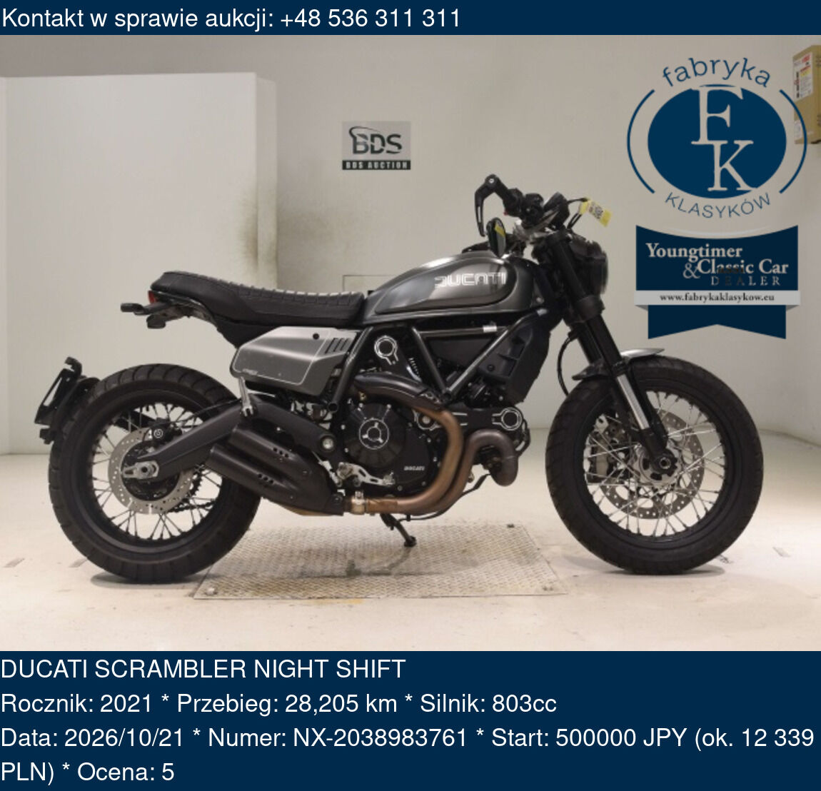 DUCATI SCRAMBLER NIGHT SHIFT 2021 - zdjęcie 2