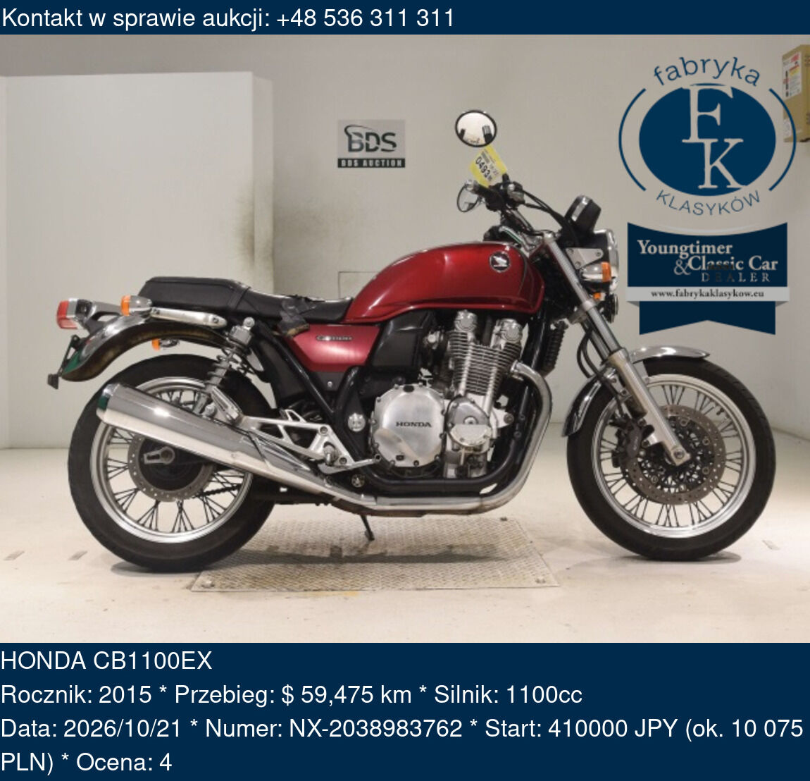 HONDA CB1100EX 2015 - zdjęcie 2