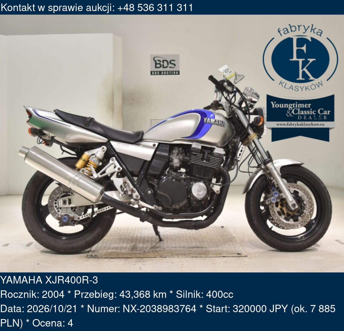 YAMAHA XJR400R-3 2004 - zdjęcie 2