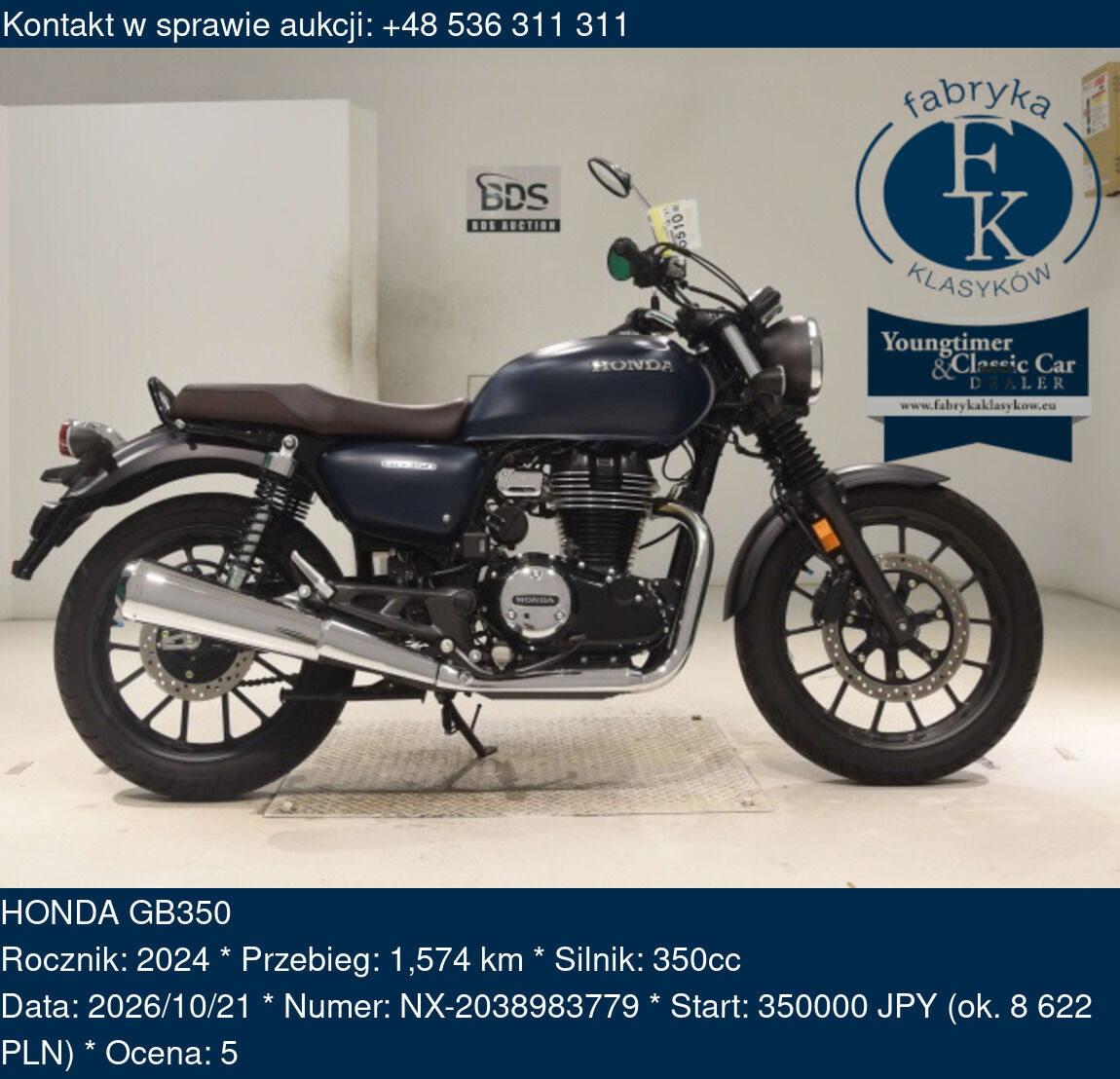 HONDA GB350 2024 - zdjęcie 2