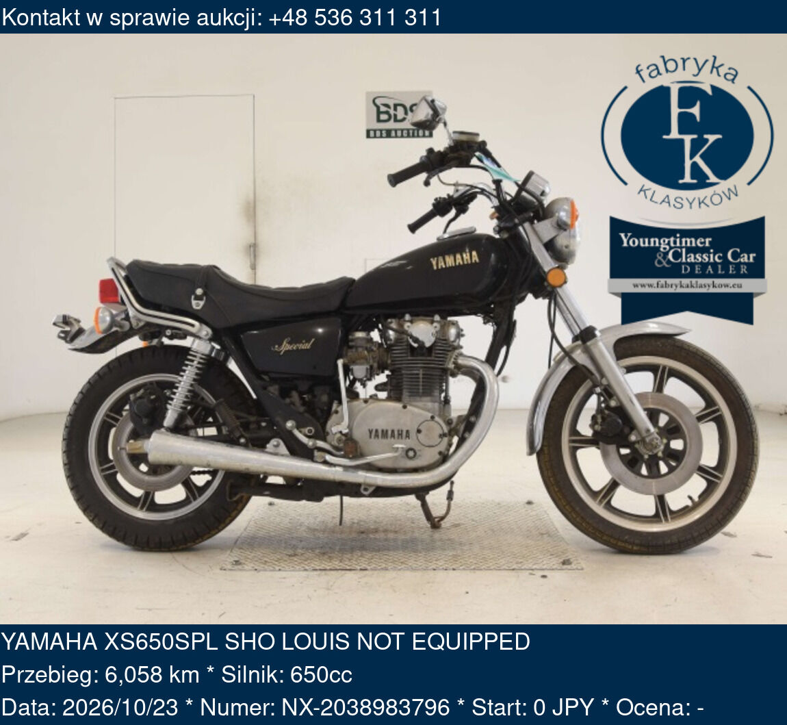 YAMAHA XS650SPL SHO LOUIS NOT EQUIPPED  - zdjęcie 26