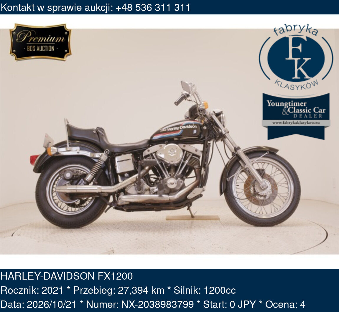 HARLEY-DAVIDSON FX1200 2021 - zdjęcie 2