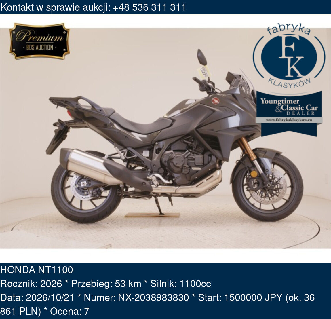 HONDA NT1100 2026 - zdjęcie 2