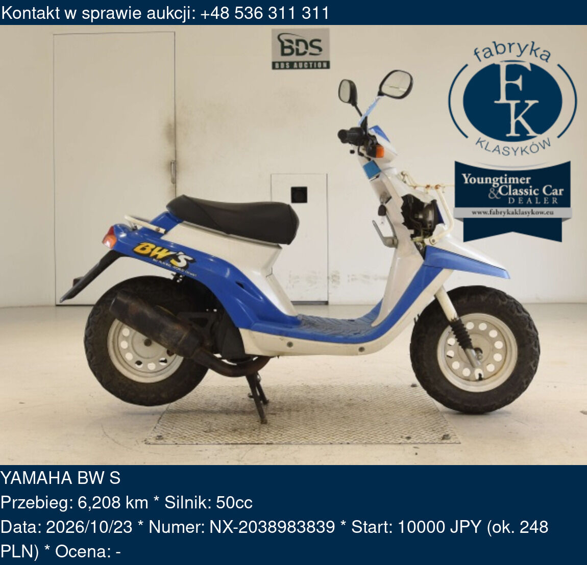YAMAHA BW S  - zdjęcie 2