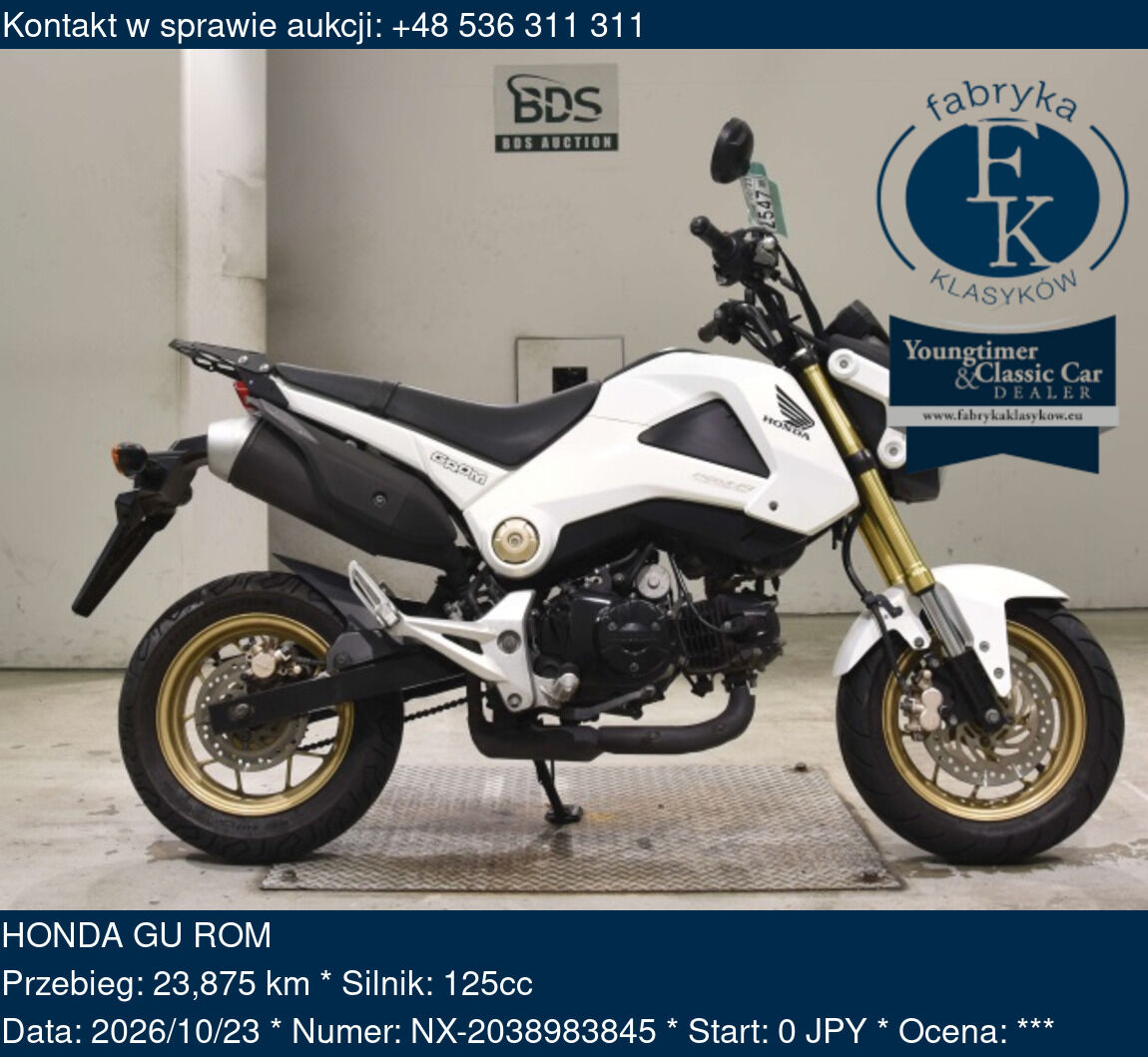 HONDA GU ROM  - zdjęcie 2