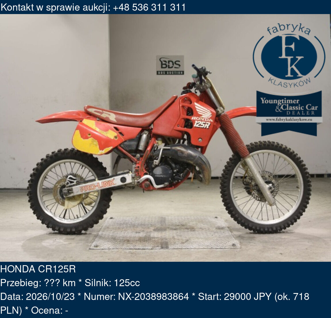 HONDA CR125R  - zdjęcie 2