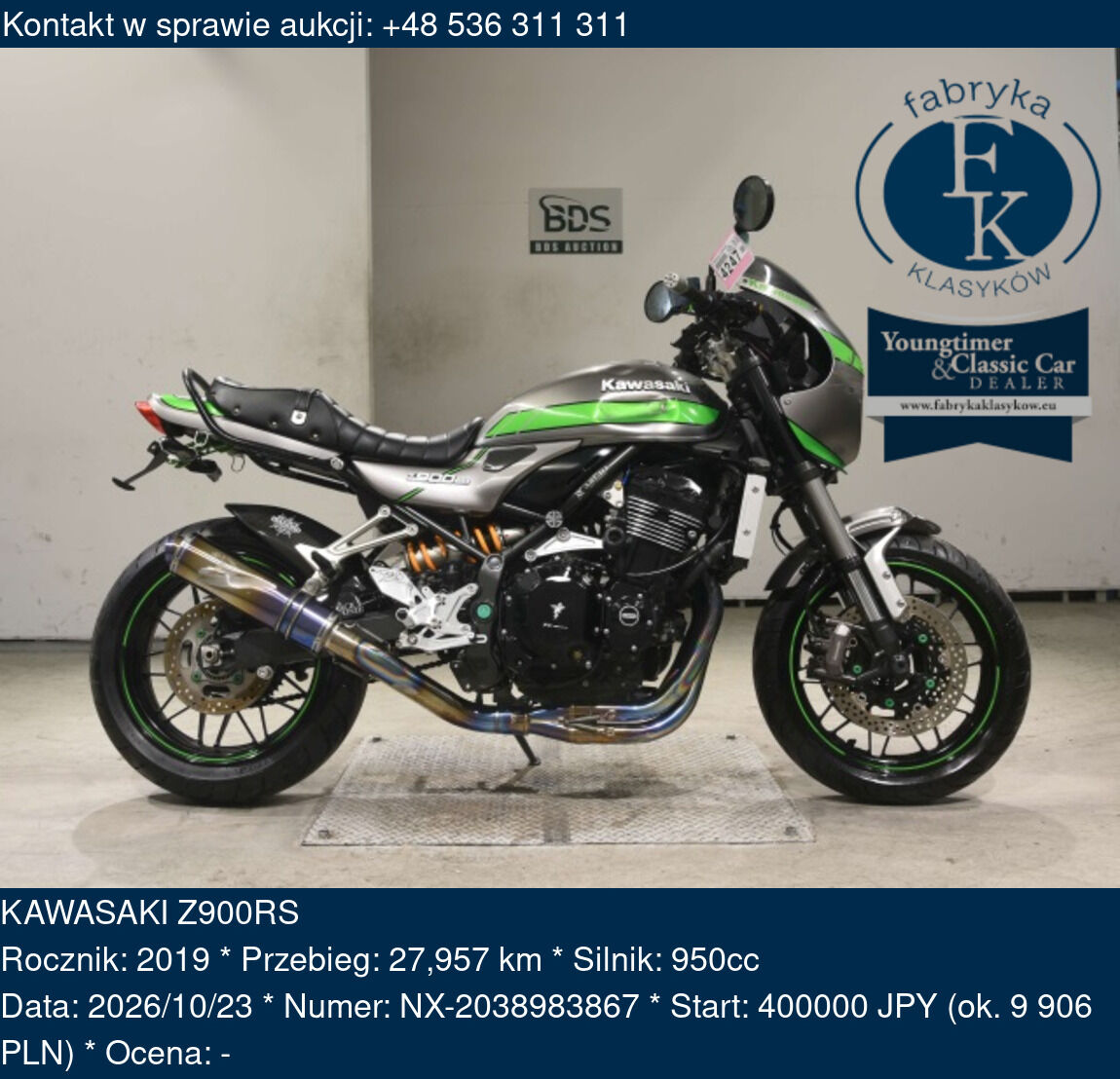 KAWASAKI Z900RS 2019 - zdjęcie 2