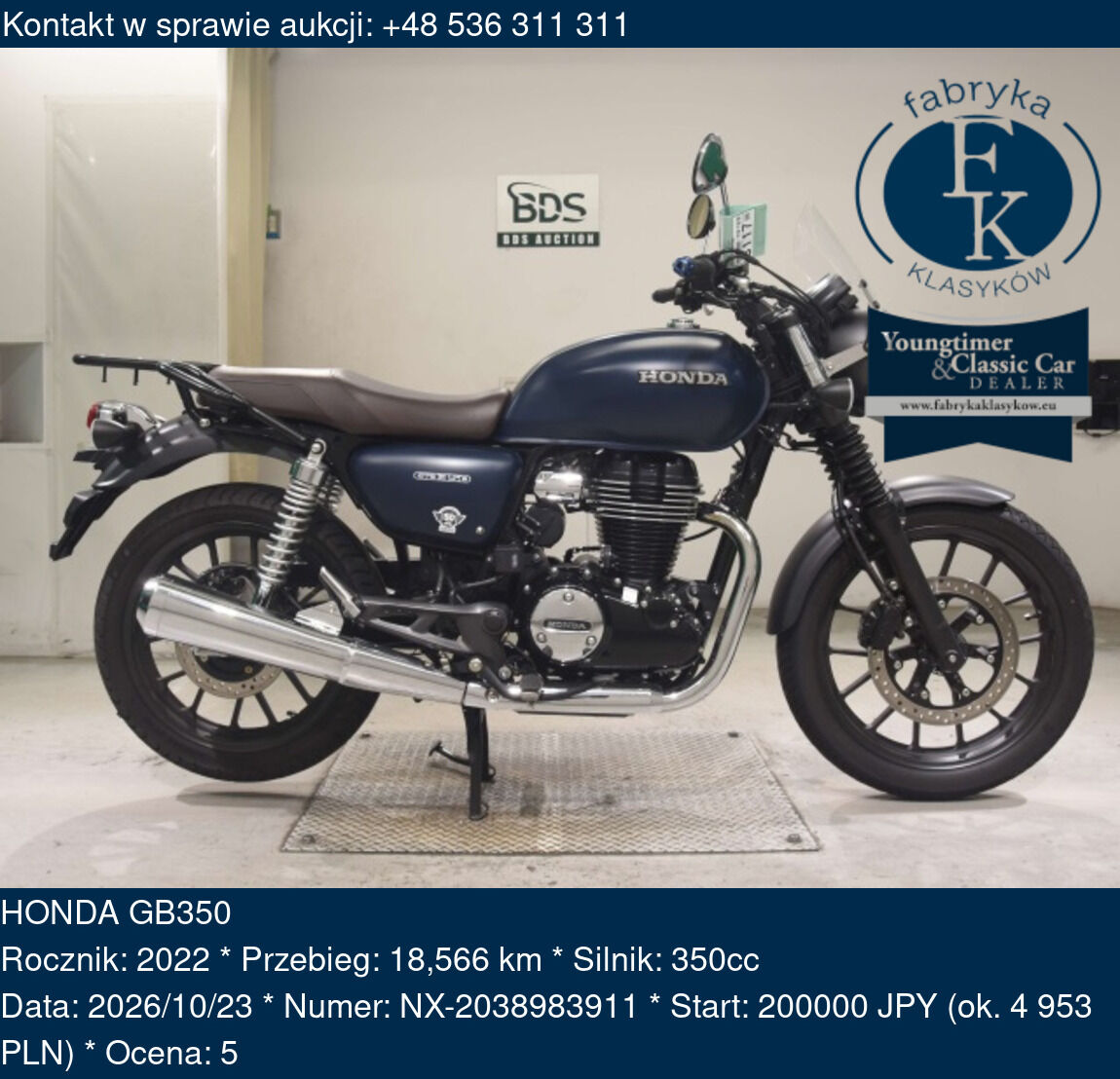 HONDA GB350 2022 - zdjęcie 2
