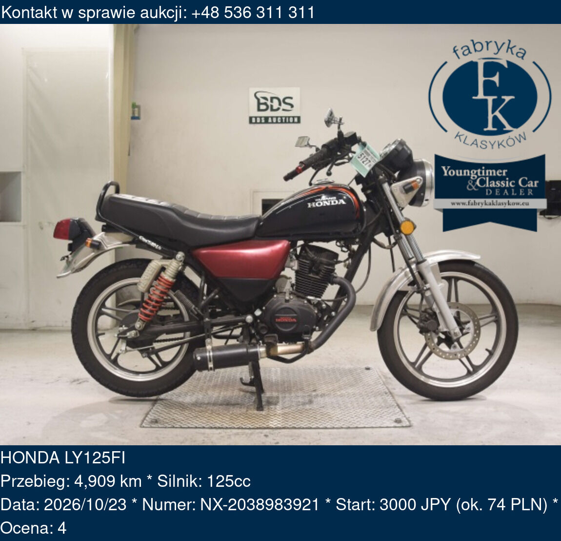 HONDA LY125FI  - zdjęcie 2