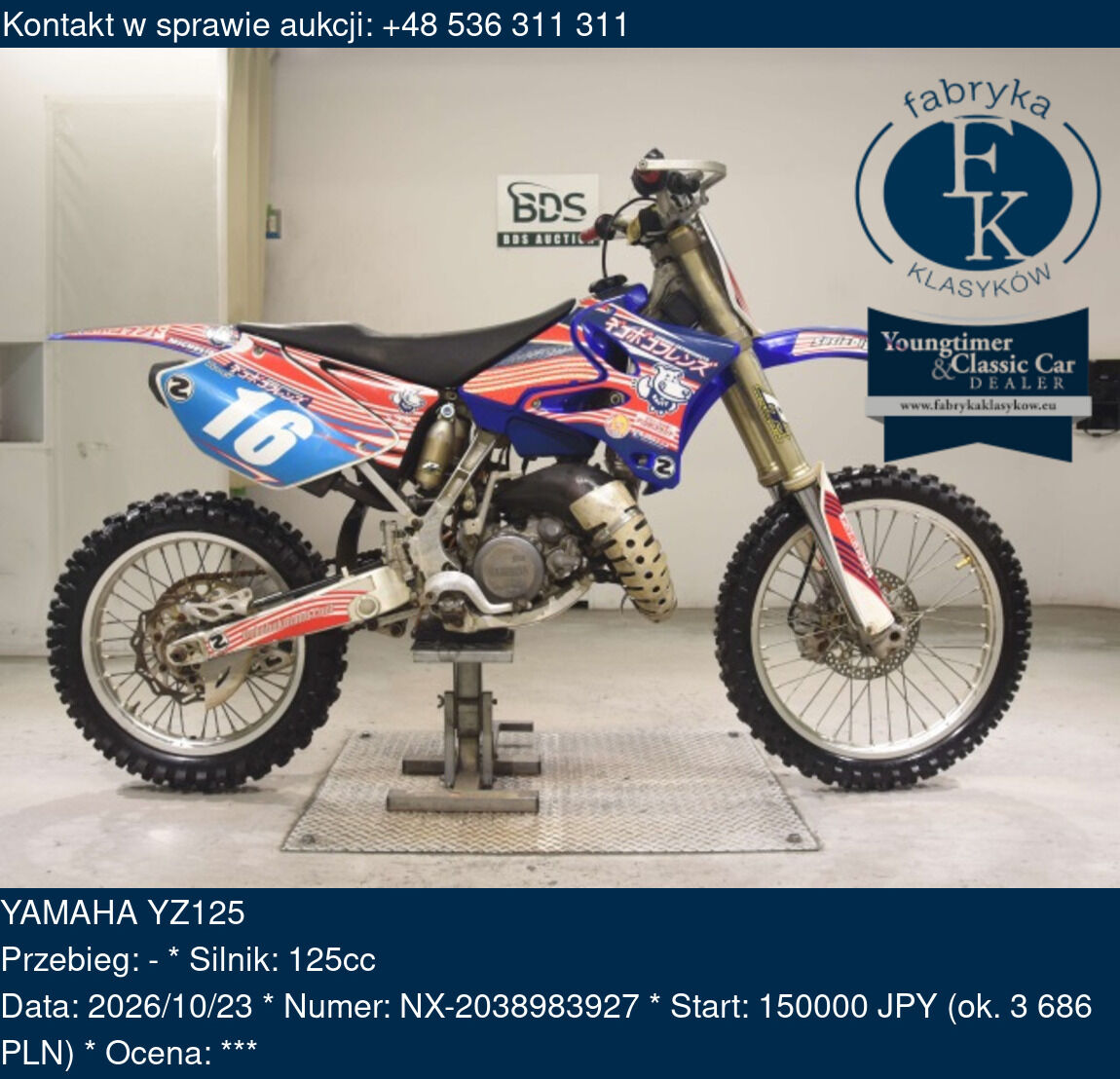 YAMAHA YZ125 - zdjęcie 2