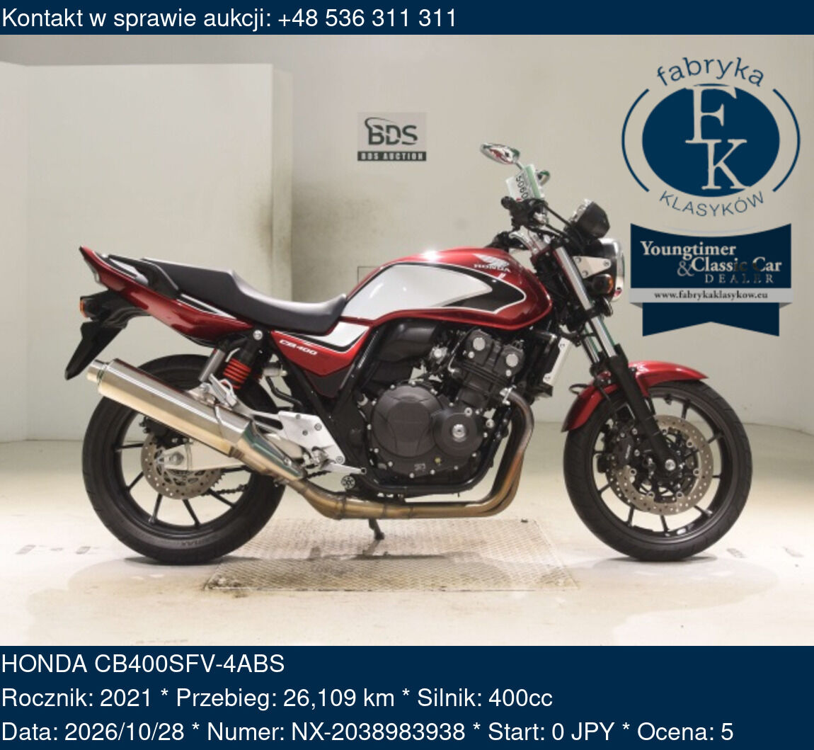 HONDA CB400SFV-4ABS 2021 - zdjęcie 2
