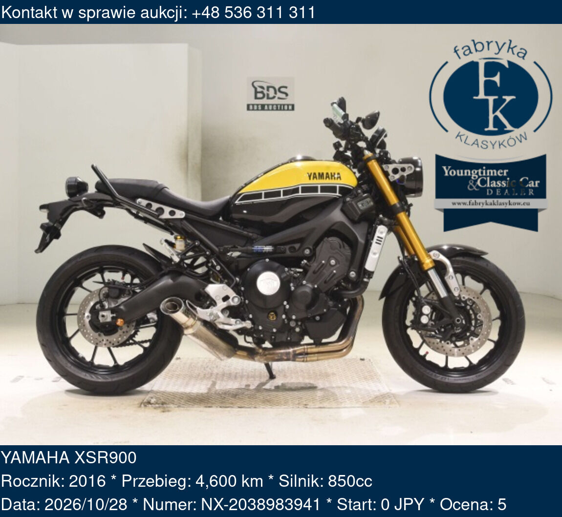 YAMAHA XSR900 2016 - zdjęcie 2
