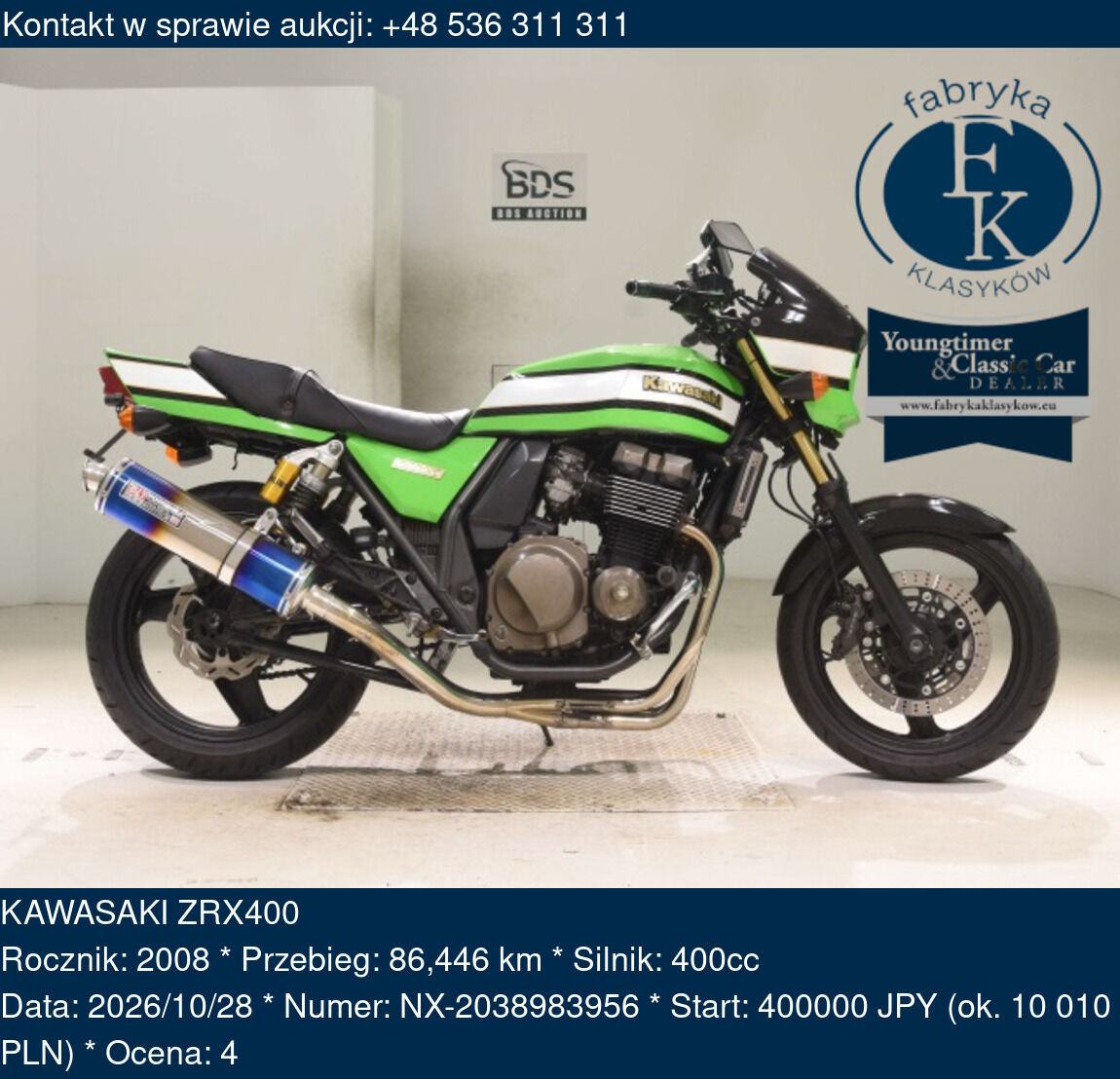 KAWASAKI ZRX400 2008 - zdjęcie 2