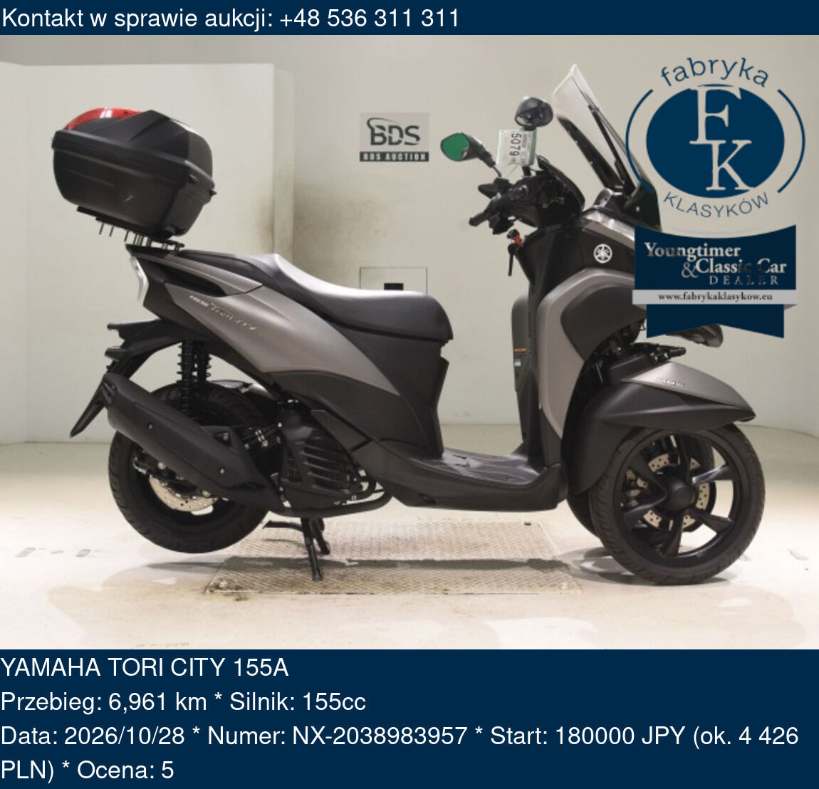 YAMAHA TORI CITY 155A  - zdjęcie 2