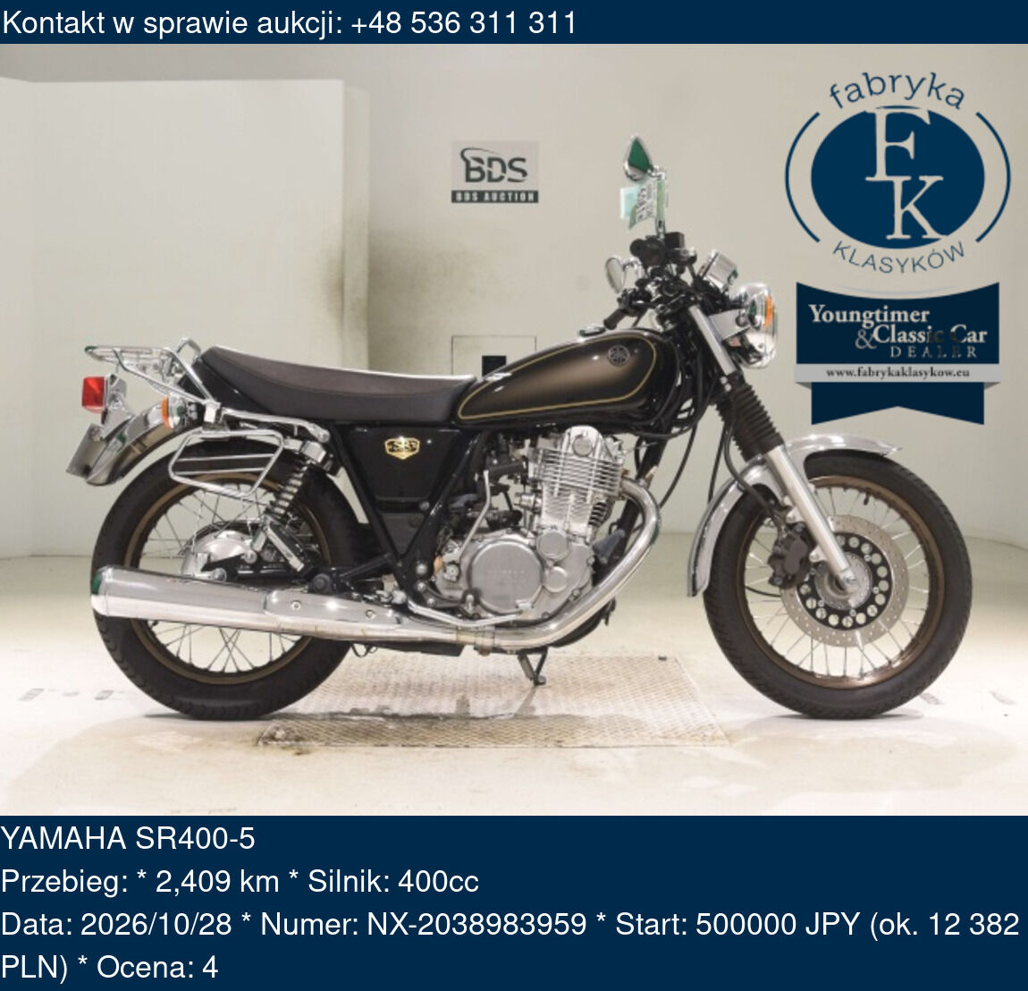 YAMAHA SR400-5 - zdjęcie 2