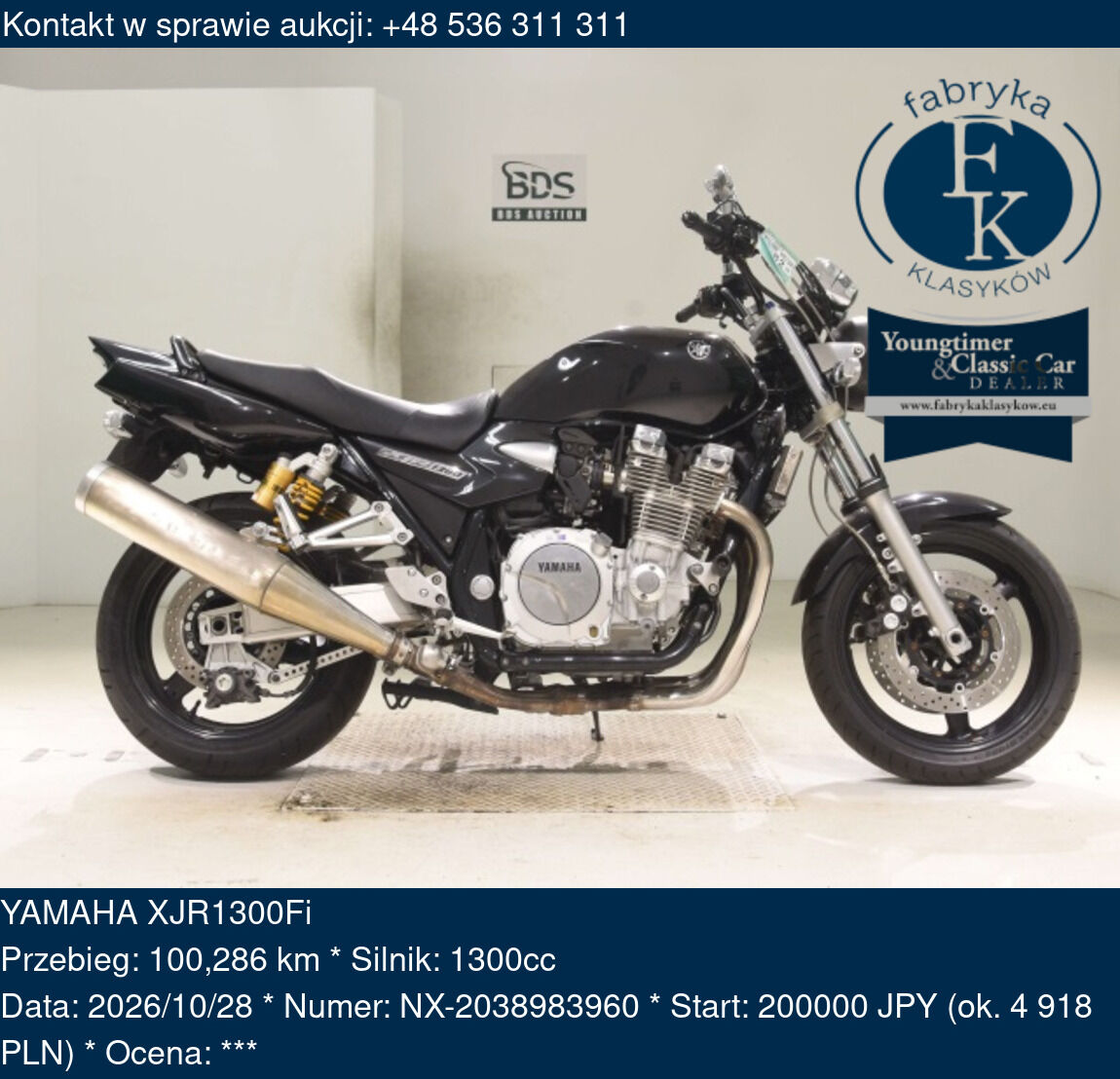 YAMAHA XJR1300Fi  - zdjęcie 2