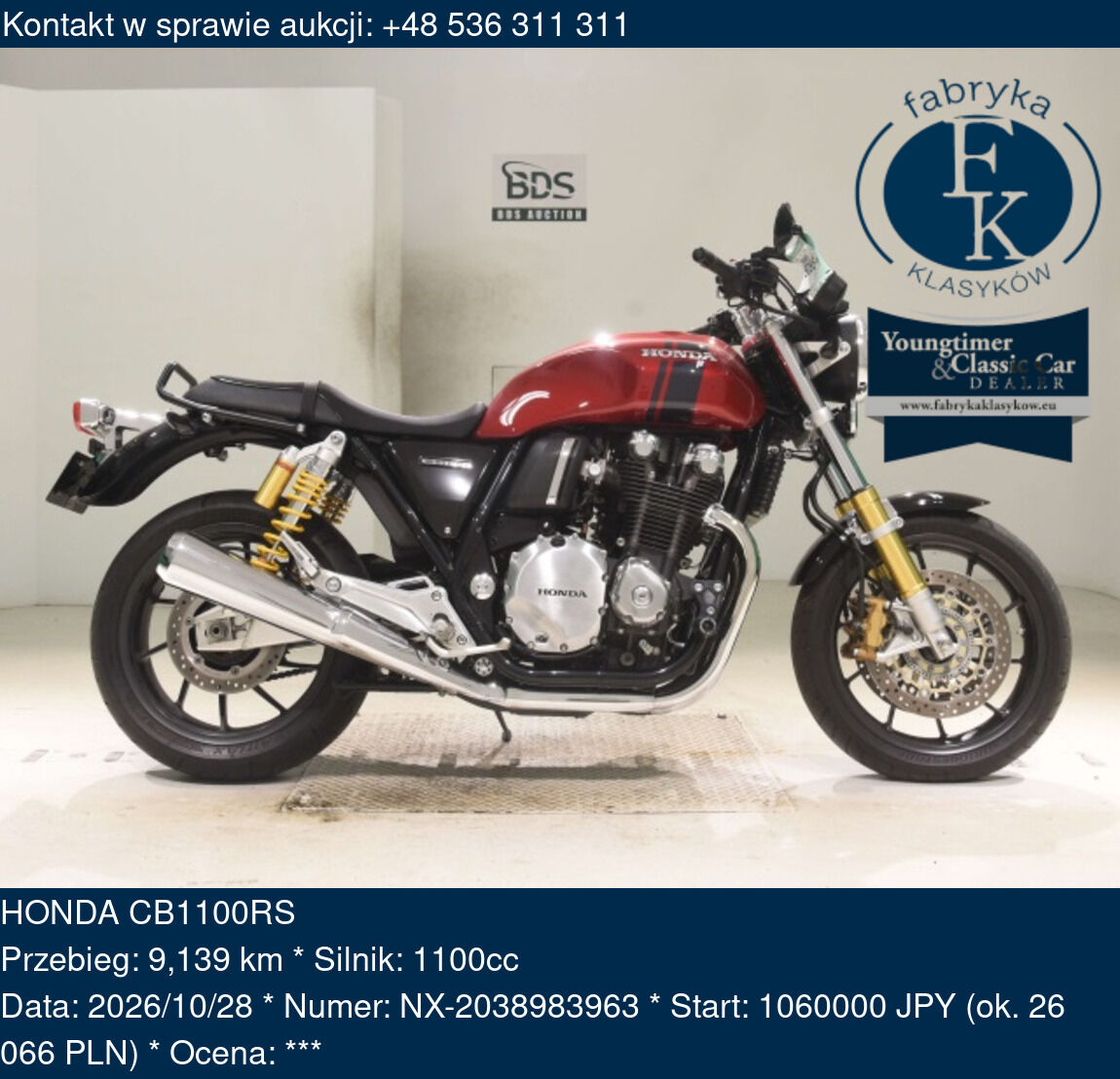 HONDA CB1100RS  - zdjęcie 2