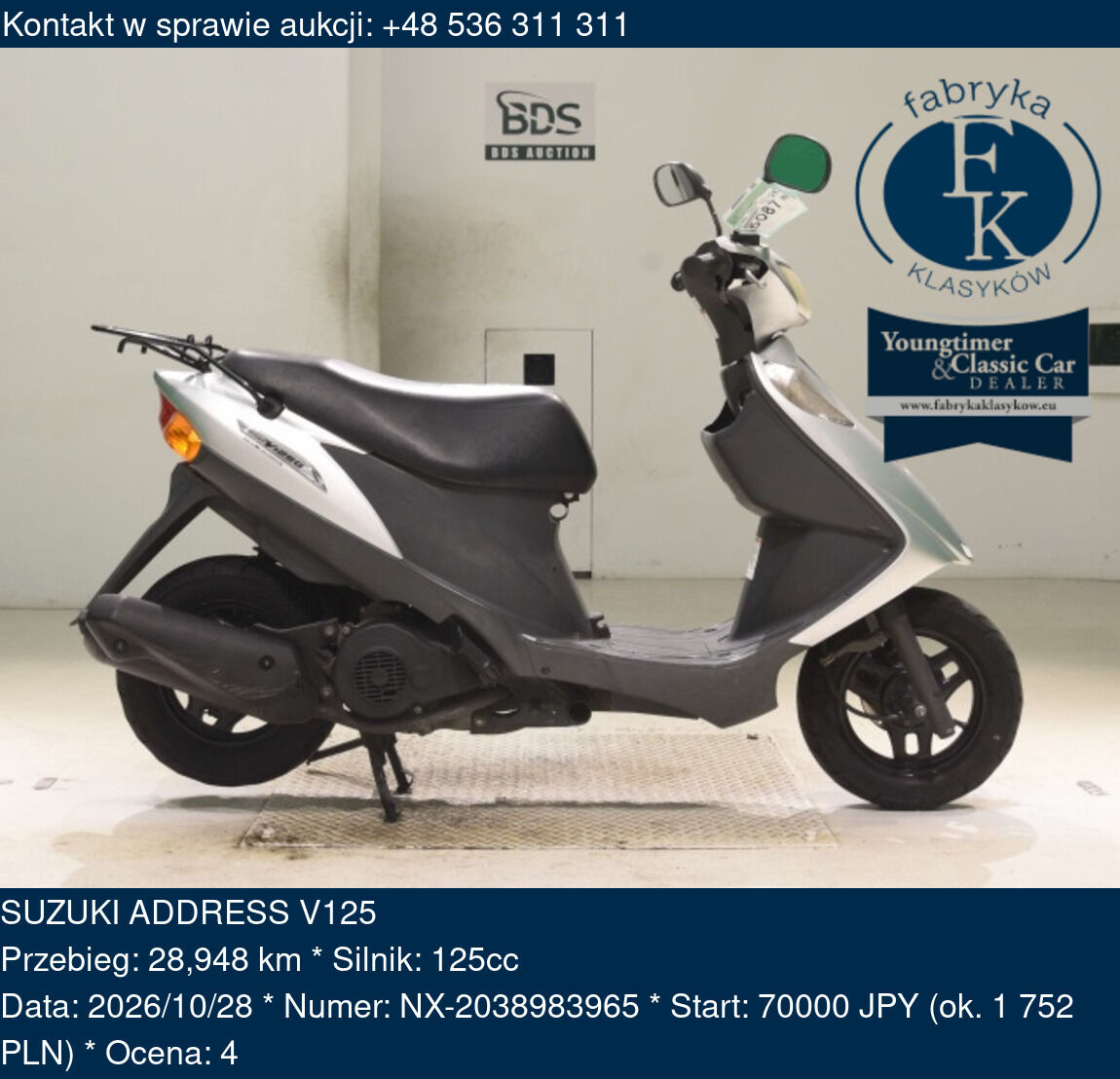 SUZUKI ADDRESS V125  - zdjęcie 2