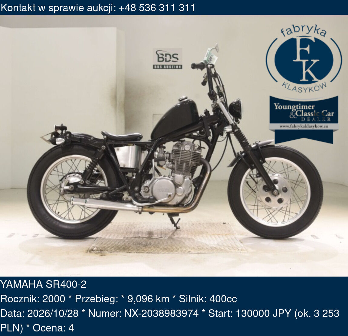YAMAHA SR400-2 2000 - zdjęcie 2