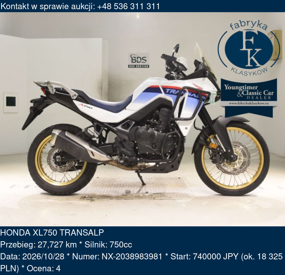 HONDA XL750 TRANSALP  - zdjęcie 2