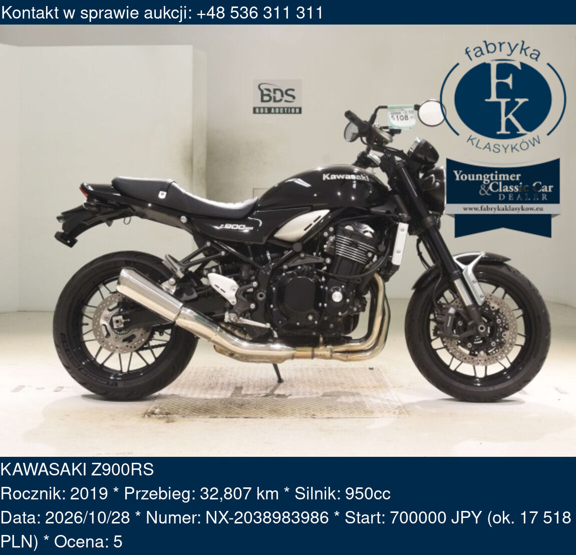 KAWASAKI Z900RS 2019 - zdjęcie 2