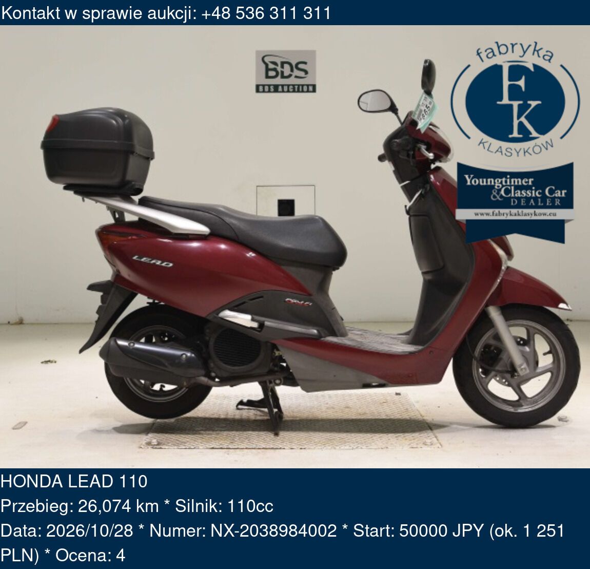 HONDA LEAD 110  - zdjęcie 2