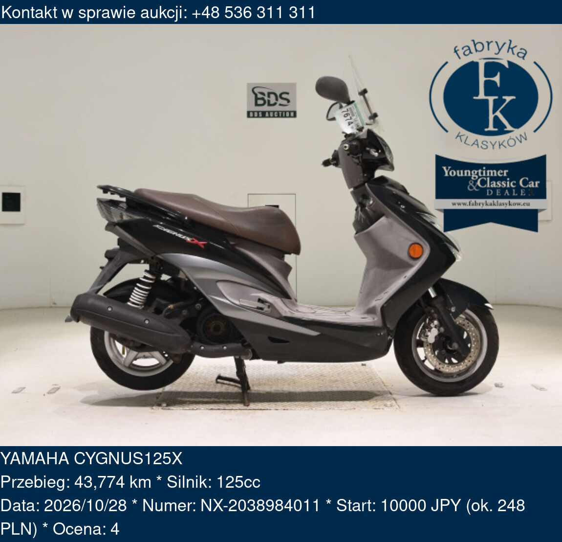 YAMAHA CYGNUS125X  - zdjęcie 2