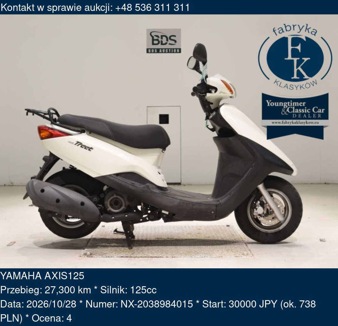 YAMAHA AXIS125  - zdjęcie 2