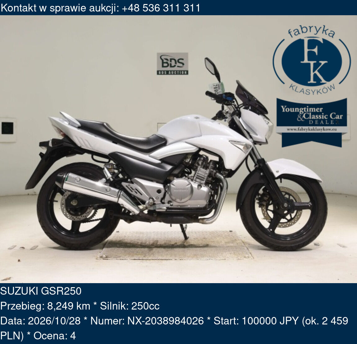 SUZUKI GSR250  - zdjęcie 2