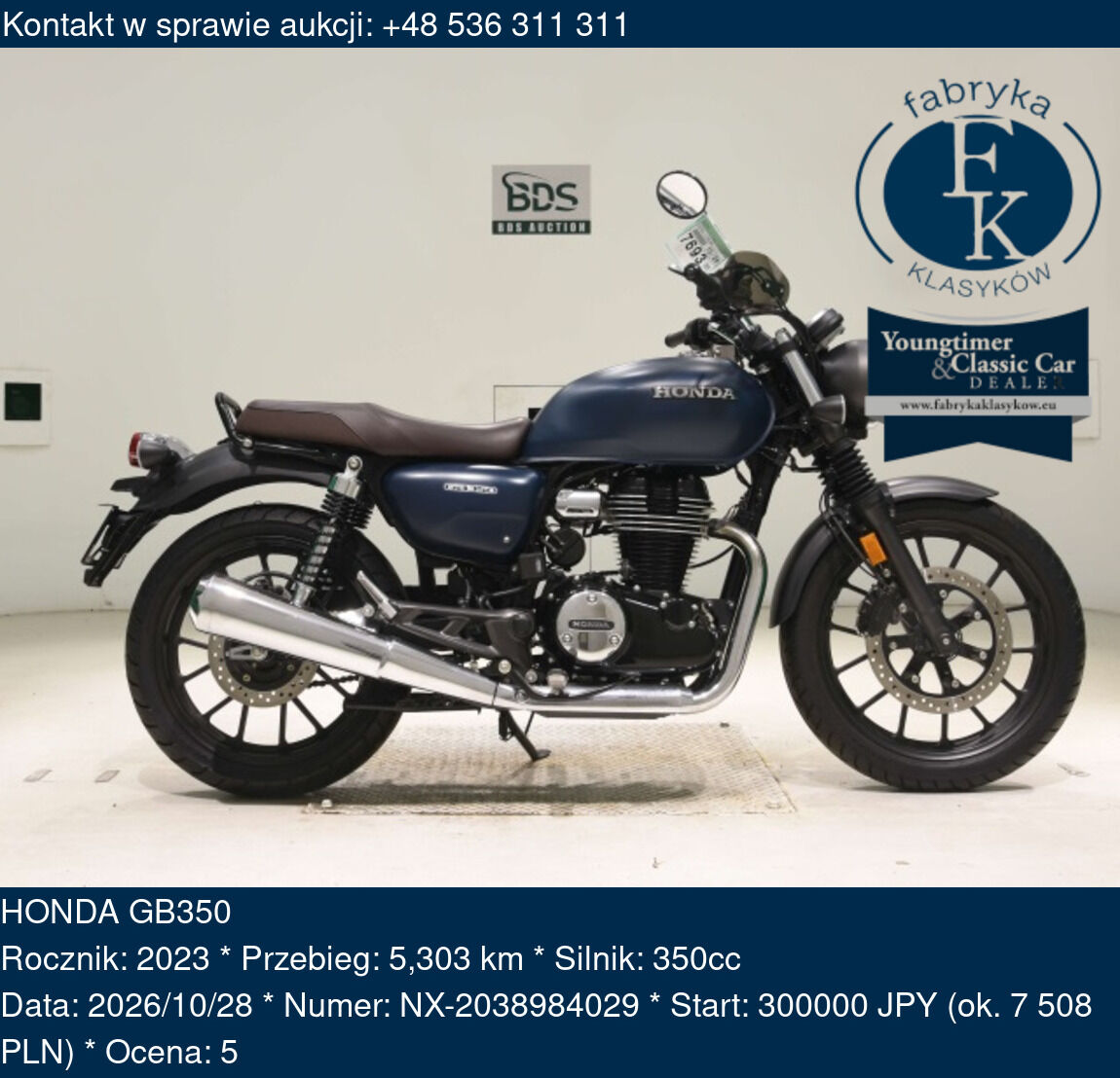 HONDA GB350 2023 - zdjęcie 2