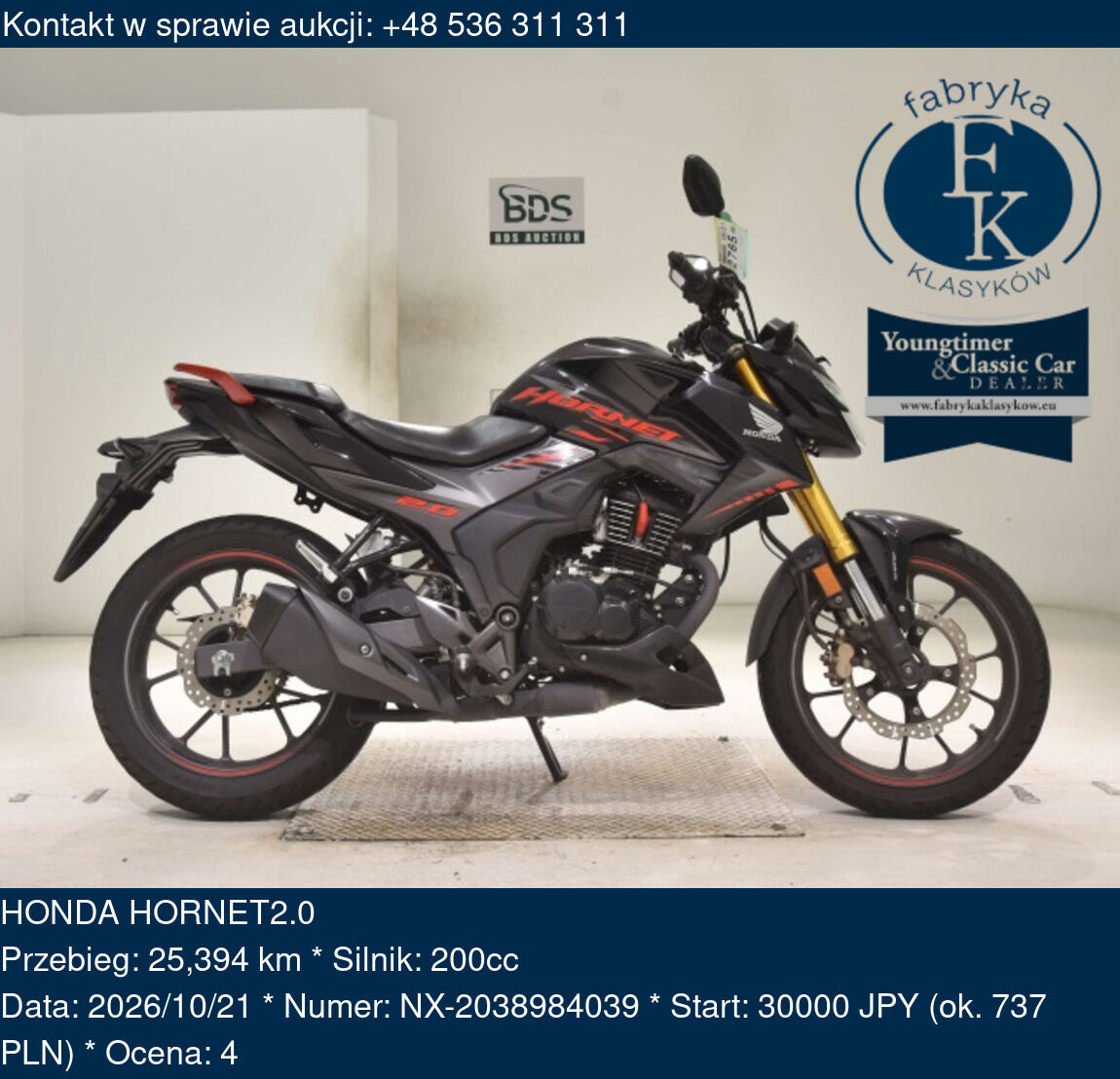HONDA HORNET2.0  - zdjęcie 2