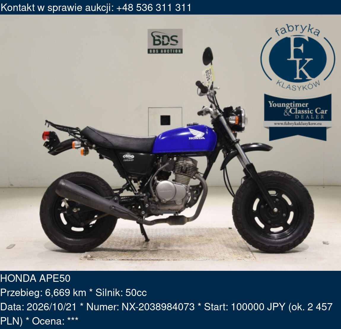 HONDA APE50  - zdjęcie 2