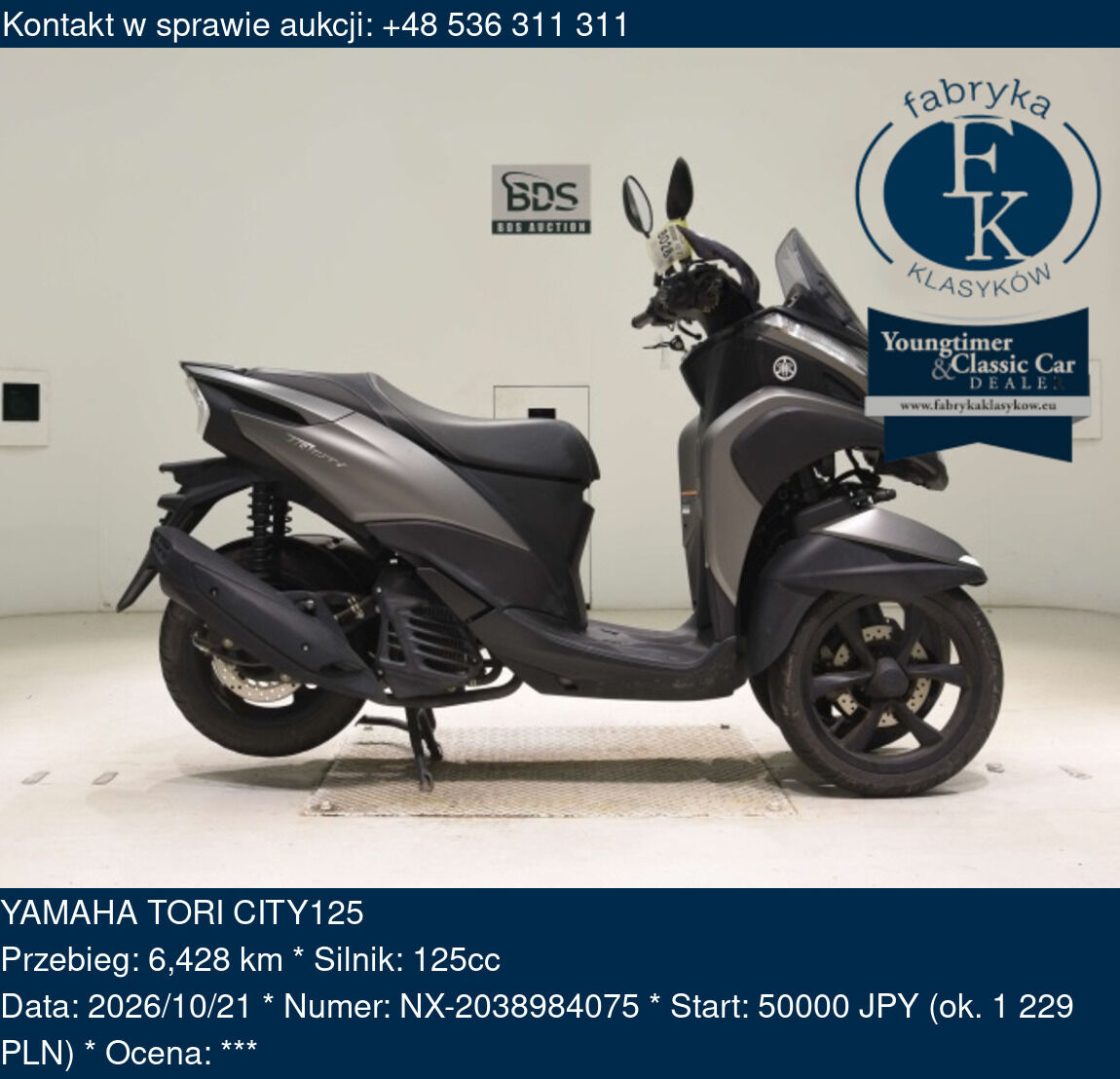 YAMAHA TORI CITY125 - zdjęcie 2