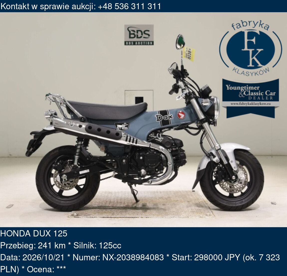 HONDA DUX 125  - zdjęcie 2