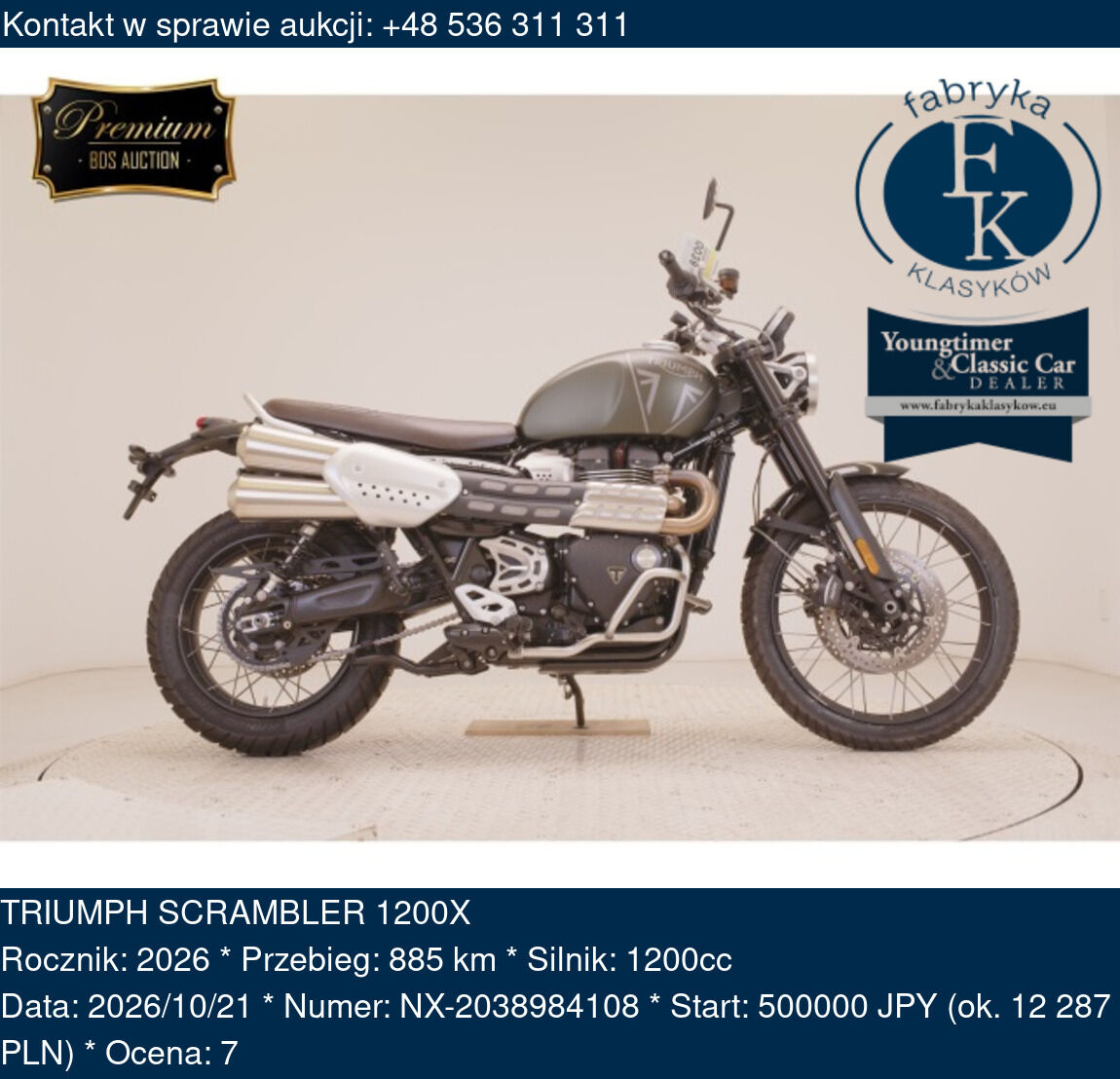 TRIUMPH SCRAMBLER 1200X 2026 - zdjęcie 2