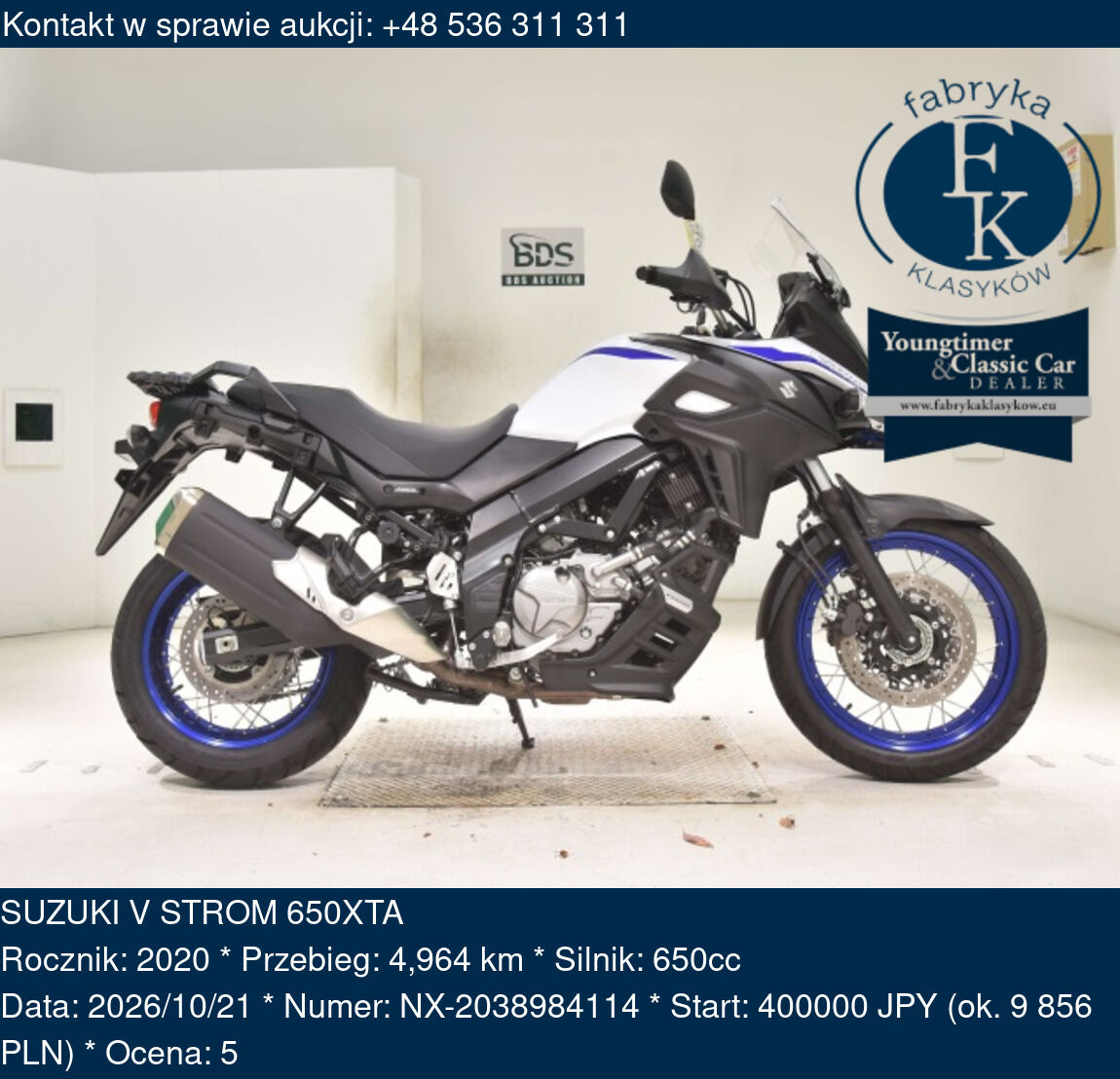 SUZUKI V STROM 650XTA 2020 - zdjęcie 2